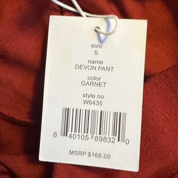 NEW with tags Walter Baker Devon Super Soft Garnet Jogger Pant, Small, MSRP $168 - Picture 11 of 13